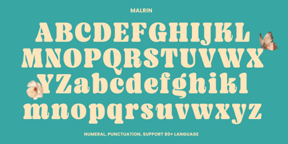 Malrin Font Poster 9