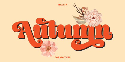 Malrin Font Poster 10