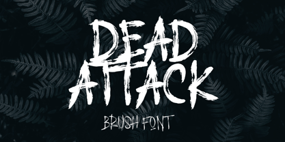 Dead Attack Font Poster 1