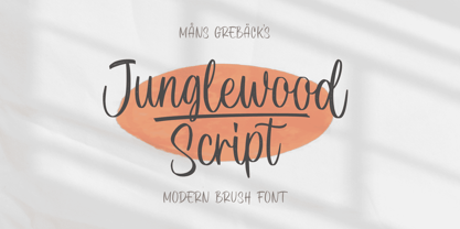 Junglewood Script Font Poster 1