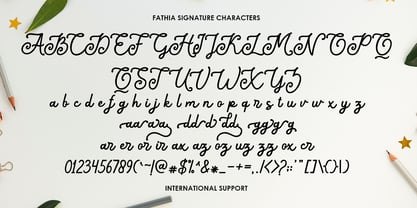 Fathia Signature Font Poster 5