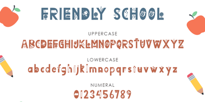 Friendly School Font Poster 5