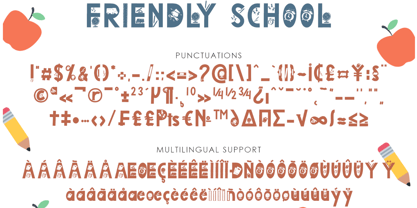 Friendly School Font Poster 6