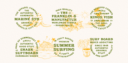 Summer Surfing Font Poster 2