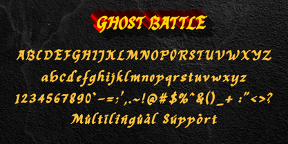 Ghost Battle Font Poster 5