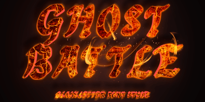 Ghost Battle Font Poster 1