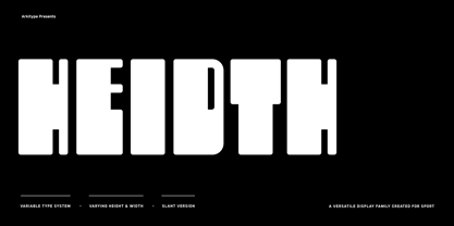 Heidth Variable Font Poster 1