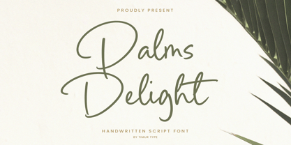 Palms Delight Font Poster 1