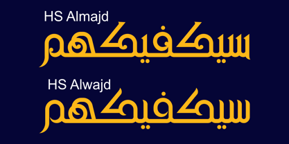 HS Alwajd Font Poster 11