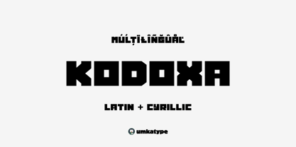 Kodoxa Font Poster 1