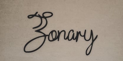 Zonary Font Poster 1