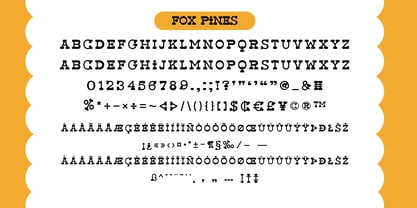 Fox Pines Outline Font Poster 6