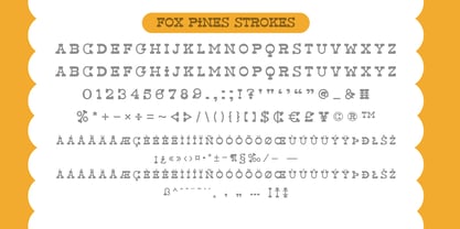 Fox Pines Outline Font Poster 8