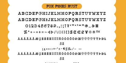 Fox Pines Outline Font Poster 7