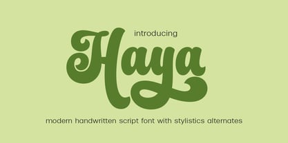 Haya Font Poster 1