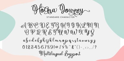 Holina Journey Font Poster 2