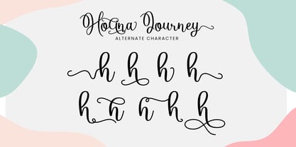 Holina Journey Font Poster 4