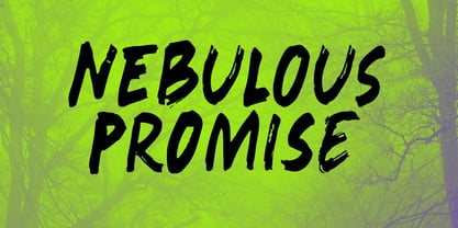 Nebulous Promise Font Poster 1
