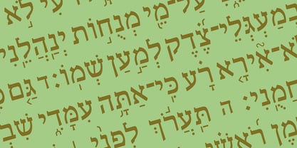 Hebrew Shira Tanach Font Poster 1