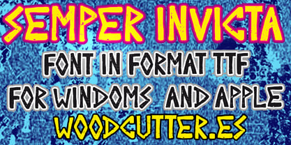 Semper Invicta Font Poster 5