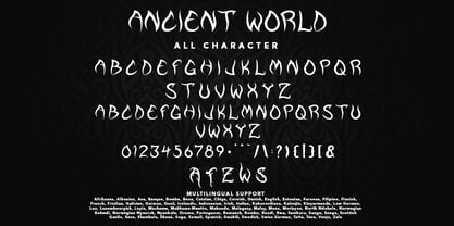 Ancient World Font Poster 7