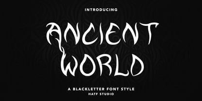Ancient World Font Poster 1