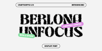 Berlona Unfocus Fuente Póster 1