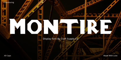 Montire Font Poster 1