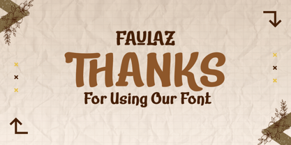 Faulaz Font Poster 10