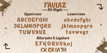 Faulaz Font Poster 8