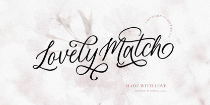 Lovely Match Font Poster 1
