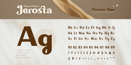 Jerosta Font Poster 2