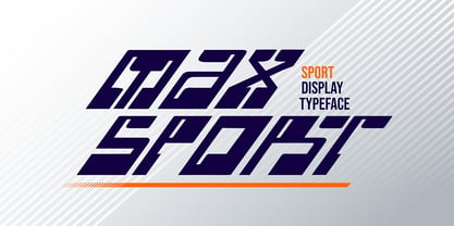 Max Sport Futuristic Font Poster 1