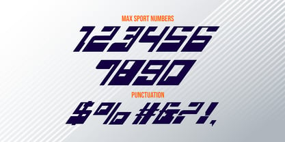 Max Sport Futuristic Font Poster 3