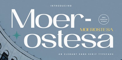 Moerostesa Font Poster 1