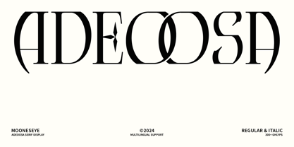 Adeoosa Font Poster 1