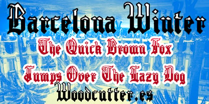 Barcelona Winter Font Poster 2