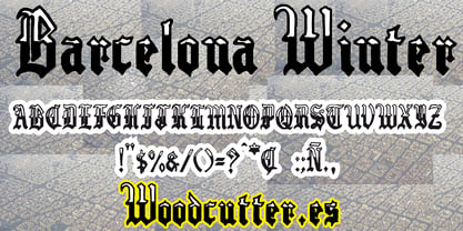 Barcelona Winter Font Poster 4