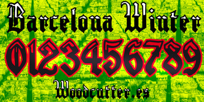 Barcelona Winter Font Poster 7