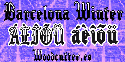 Barcelona Winter Font Poster 6