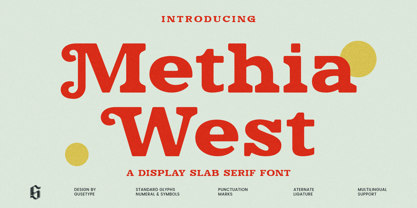 Methia West Font Poster 1