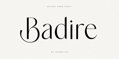 Badire Font Poster 1