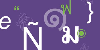 Browallia New Font Poster 2