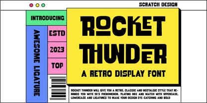 Rocket Thunder Font Poster 1