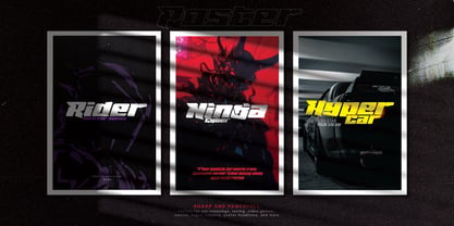 Ninja Cyber Font Poster 3