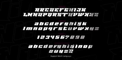 Ninja Cyber Font Poster 7