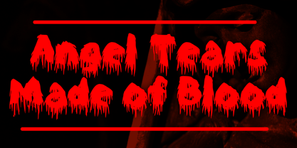 Hairy Blood Font Poster 4
