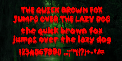 Hairy Blood Font Poster 5