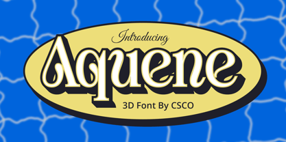 Aquene Font Poster 7