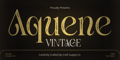 Aquene Font Poster 10